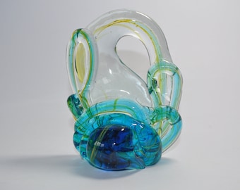 Vintage Mdina Freeform Art Glass Sculpture