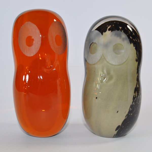 Vintage Wedgwood Glass Owl Speckled or Amber X 1