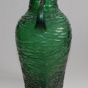 Czech / Bohemian Kralik Art Deco Two Handled Threaded Glass Vase image 4