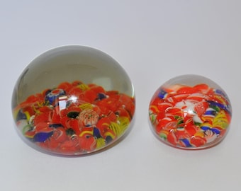 Pair of Vintage Chinese Scramble Paperweights