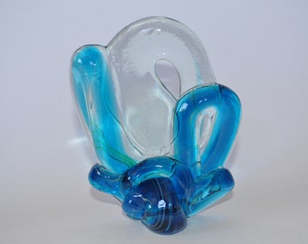 Vintage Mdina Freeform Art Glass Sculpture #2