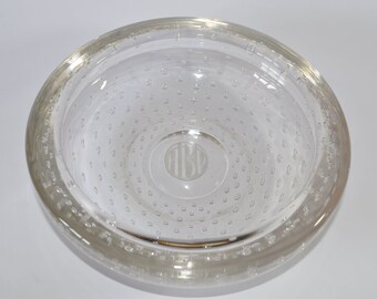 Vintage Whitefriars ABP Large 8" inch Bubble Bowl / Dish Pattern no 9099