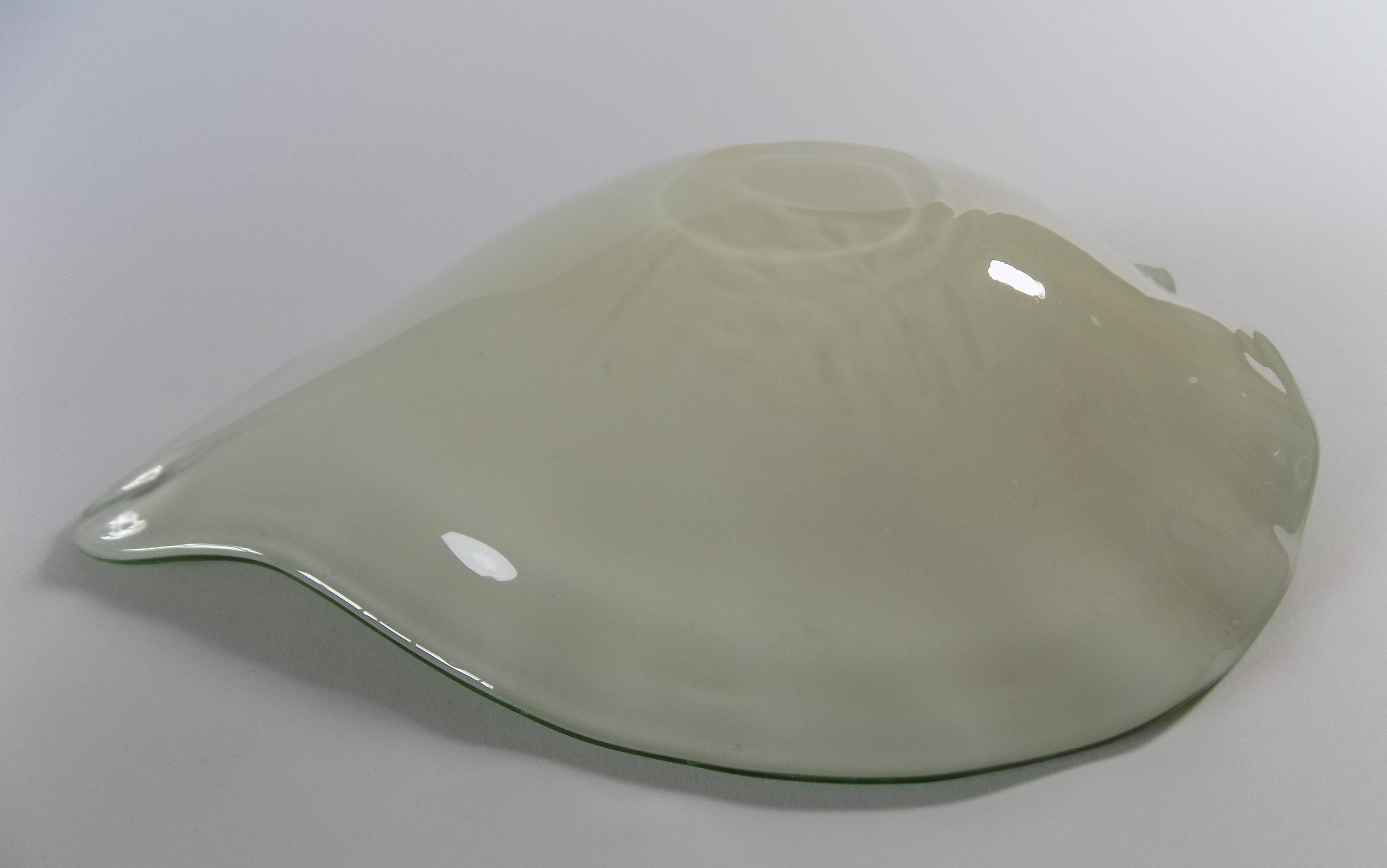 Vintage Murano Aventurine Art Glass Leaf Bowl / Dish Etsy UK