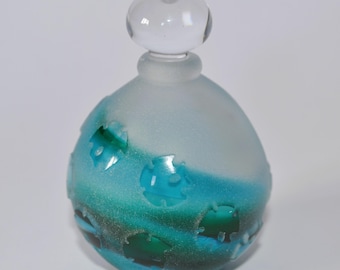 Vintage Sea Life Glass Perfume / Scent Bottle