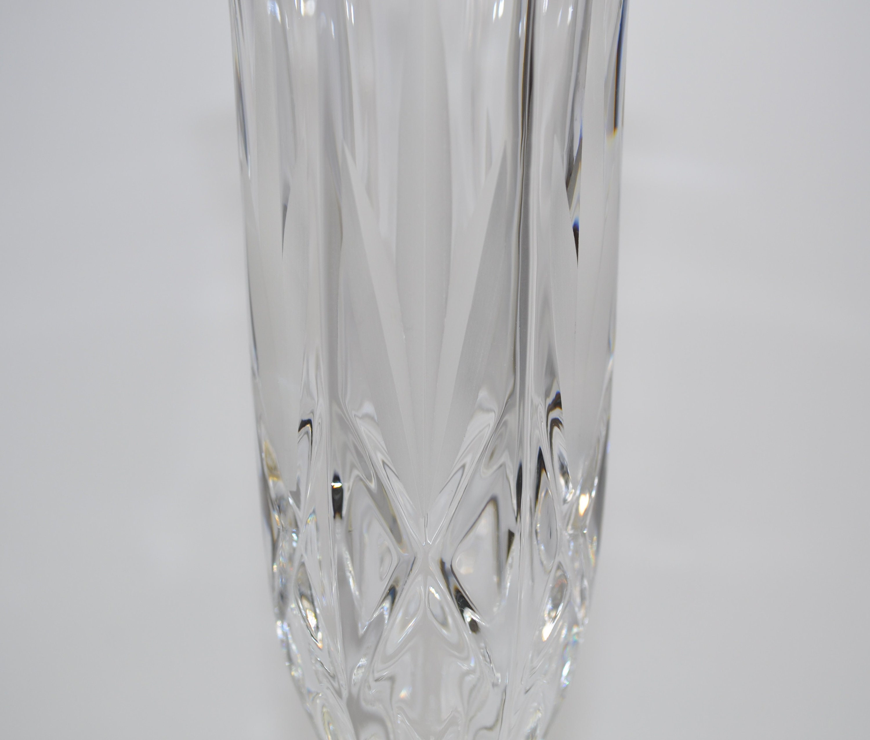 Vintage Killarney Crystal Vase With Gold Base Etsy UK