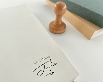 Ex Libris Custom Name Book Stamp, Personalized Ex Libris Stamp, Custom Signature From The Library Of Stamps