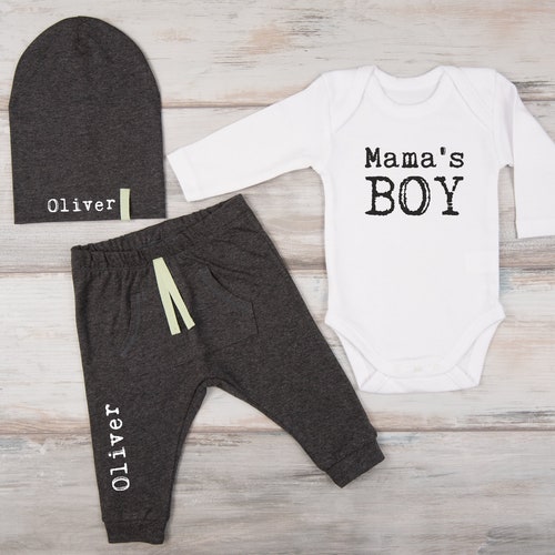 Baby Boy Clothes Personalized Hat Pants Bodysuit Baby Boy Etsy