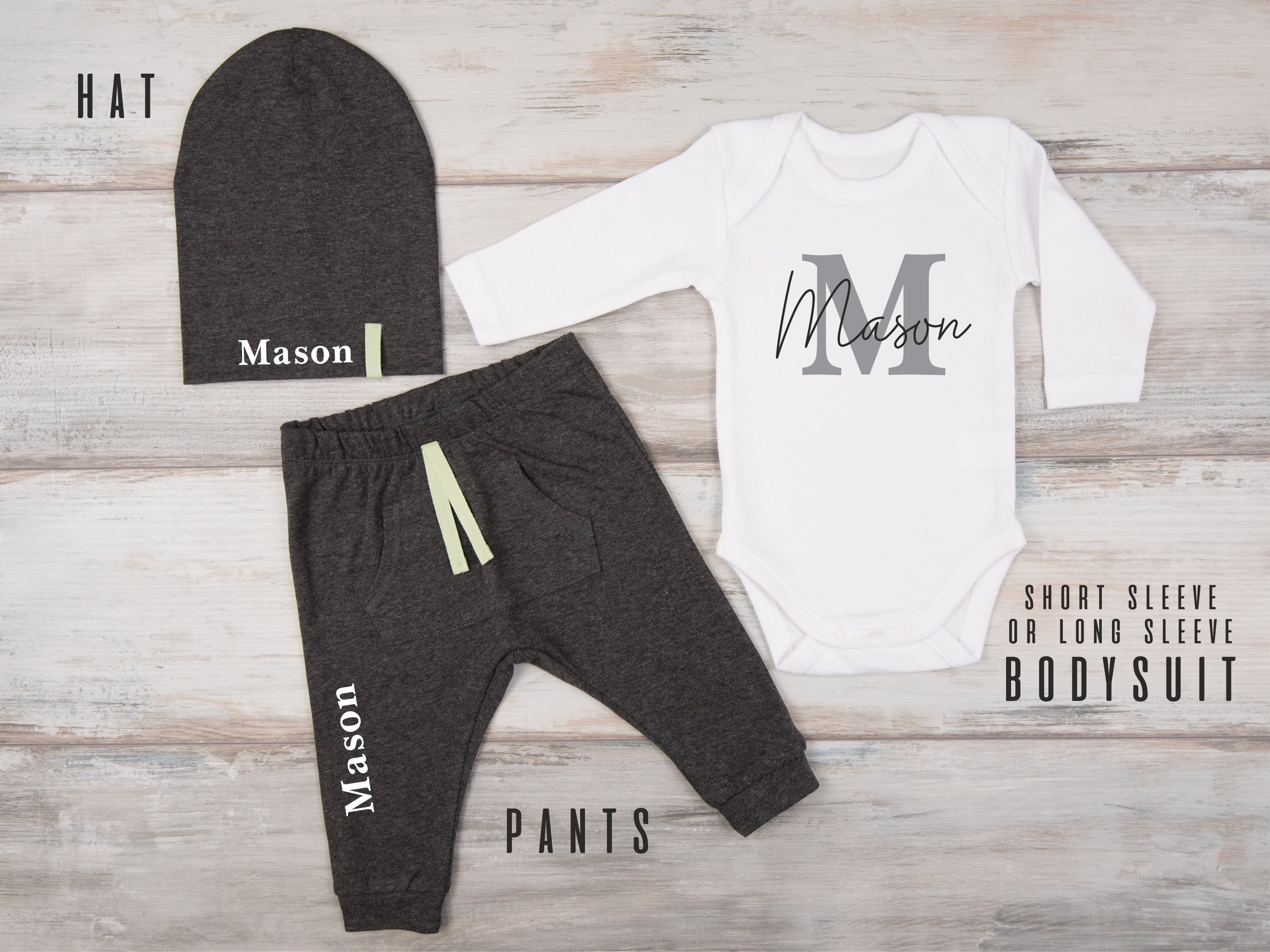 Baby Boy Coming Home Outfit Personalized Newborn Boy Clothes Etsy