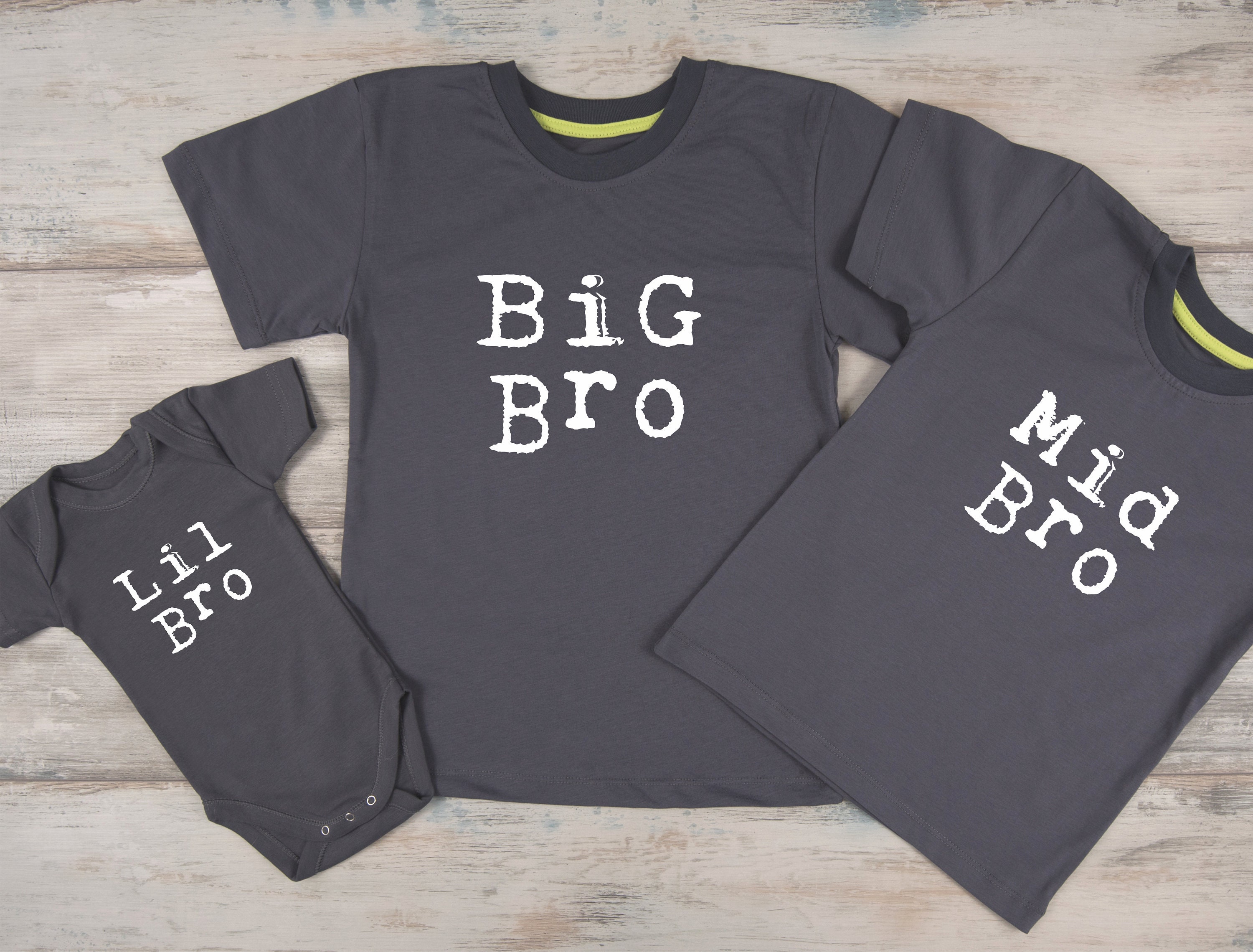 Sibling Shirts Big Brother Middle 