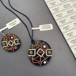 50-2000 étiquettes de bijoux faits main, étiquettes de marque de bijoux personnalisées, autocollants personnalisés pour colliers, boucles d'oreilles, bracelets, bagues
