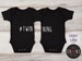 Twin Baby Clothes, Set of 2 Matching Bodysuits, Twin Outfits, Twin Baby Shower, Twin Boys, Twin Girls, Twin Baby Gift, Twin Baby Clothes 