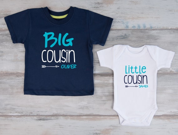 Little Cousin Personalized Shirts Navy 