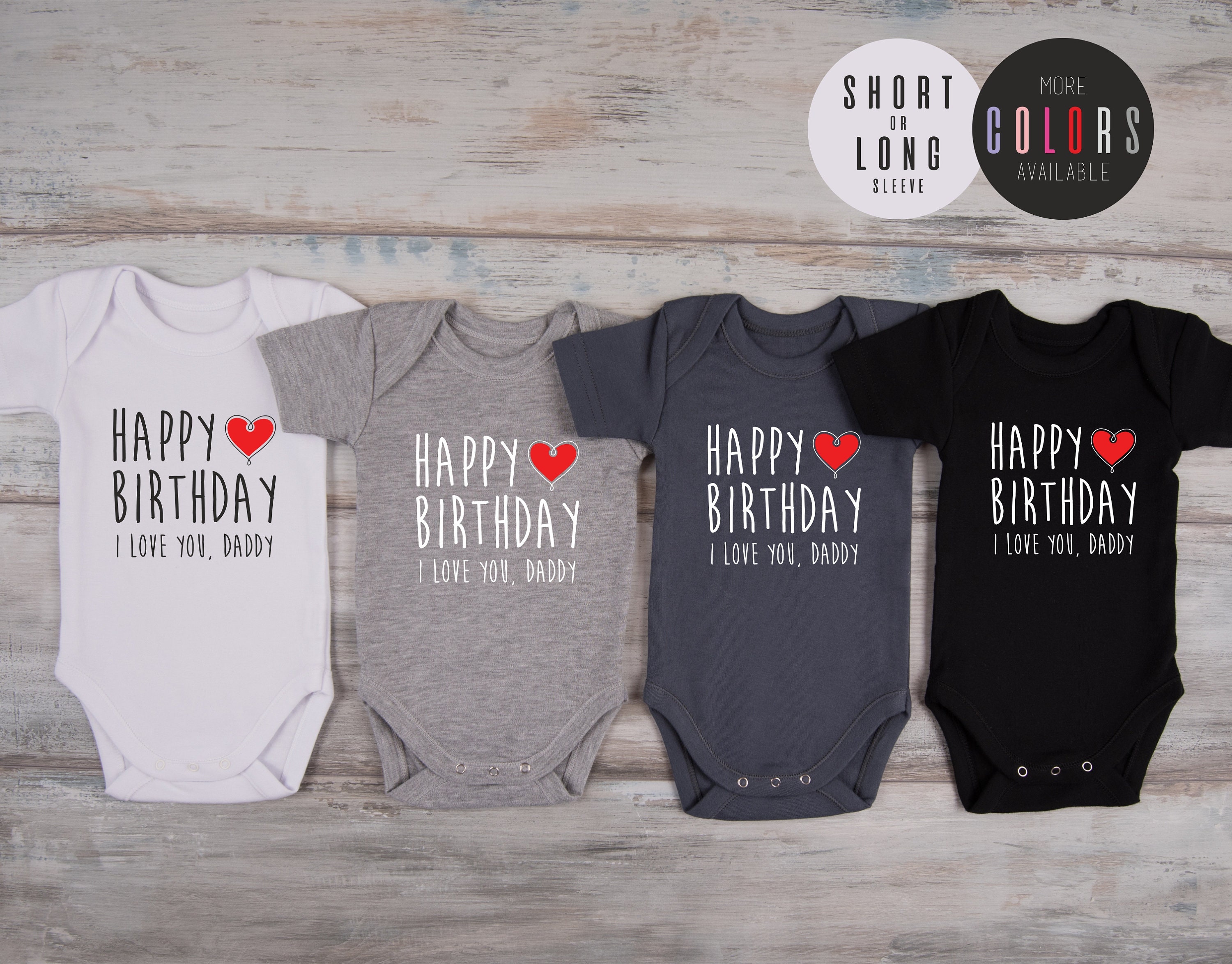 Dad Birthday Gift Happy Birthday I Love You Daddy Baby Shirt Etsy Dad Birthday Gift Happy Birthday I Love You Daddy Baby Shirt Etsy
