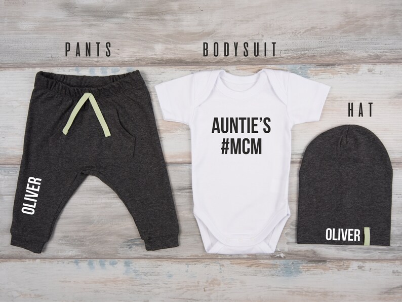 Auntie Baby Clothes Nephew Gift Auntie's MCM Baby Boy Etsy