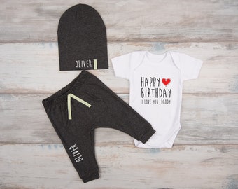 Happy Birthday Daddy Baby Outfit, Dad Gift, Dad Birthday Present