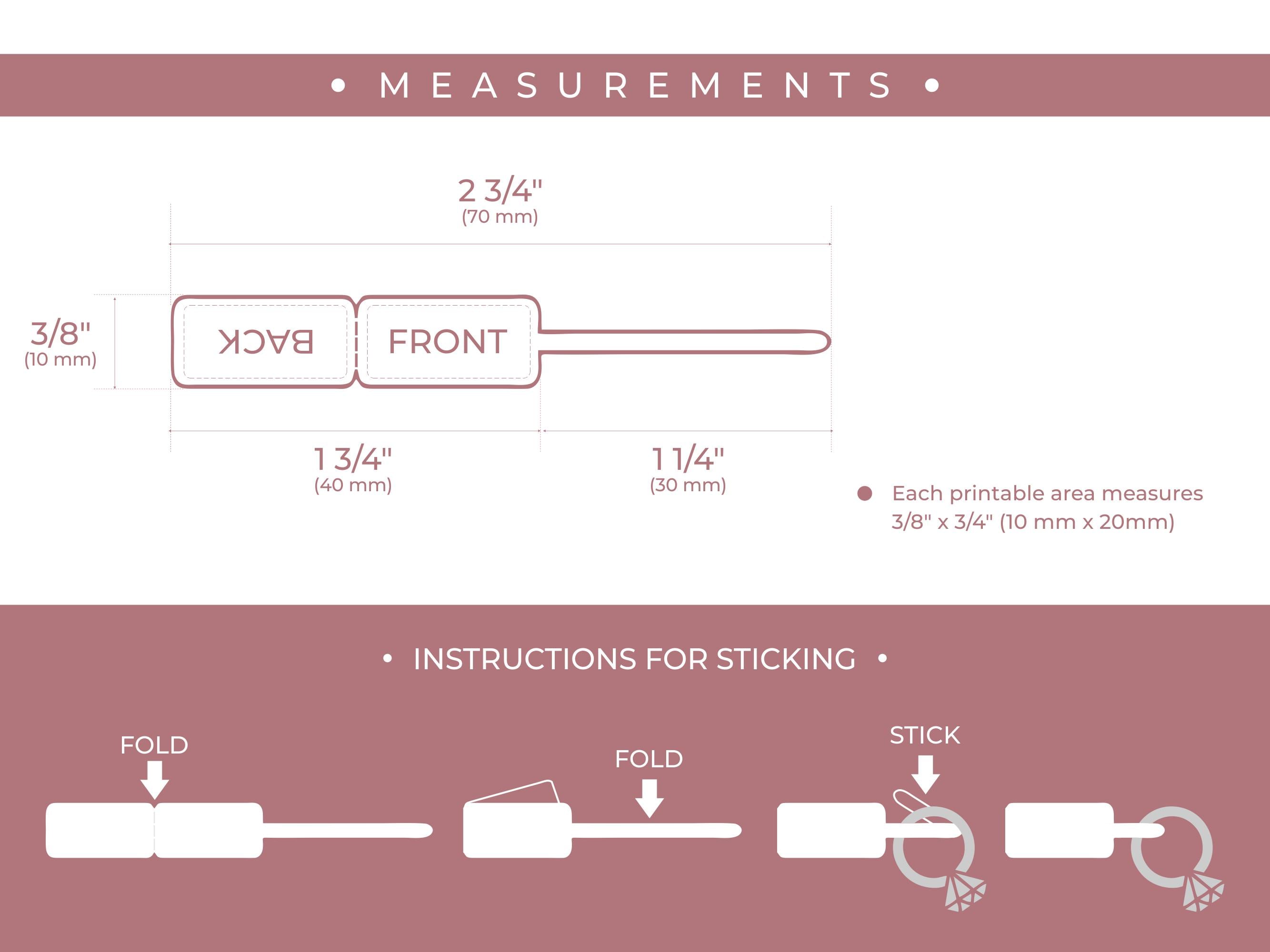 Jwellary Sticker Jewelry Tags, Custom Jewellery Stickers, Small Branding Labels for ...