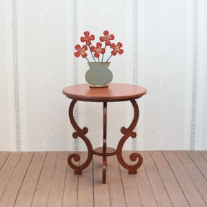 1:12 Dollhouse miniature art nouveau  side table diy kit