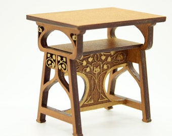 1/12 casa delle bambole in miniatura tavolo doppio sedia tavolo rotondo set mobili tavolo da pranzo in legno sedia simulazione casa delle bambole modello giocattoli