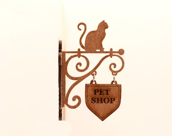 Custom Miniature Shop Sign Kit: Dollhouse Signboard (Unpainted)