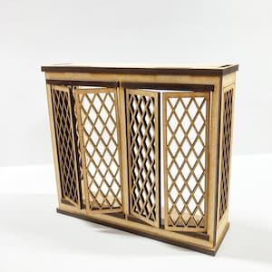 1:12 Puppenhaus Miniatur Tudor Box Fenster Kit