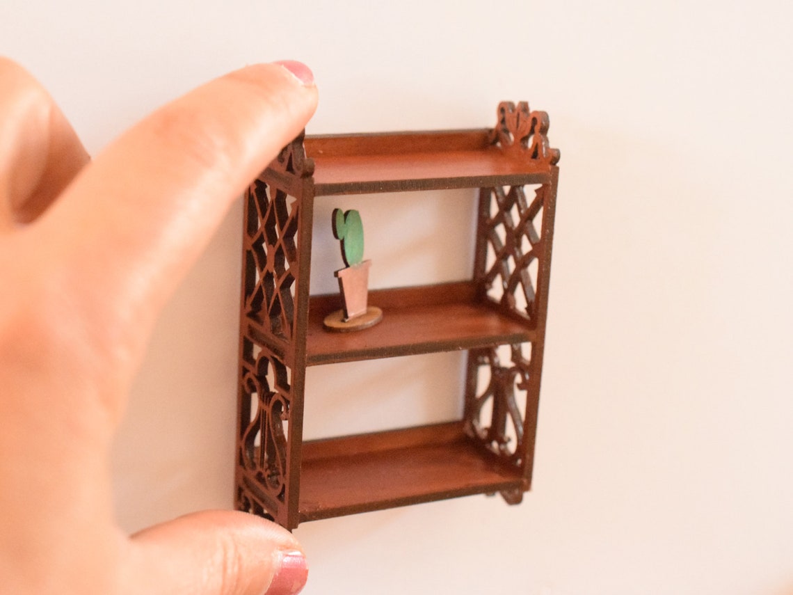 Victorian Wall Shelf Diy Kit, Dollhouse Miniature 1:12 Scale, Dolls ...