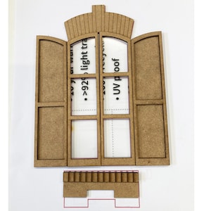 Miniature Dollhouse  French Maison window kit, scale 1:12