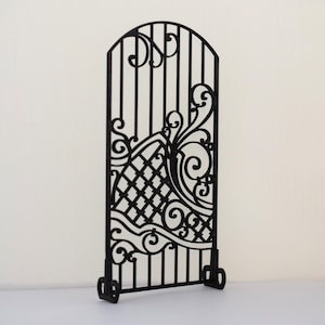 Dollhouse miniatures room divider 1 inch scale, Victorian room divider s furniture kit, 1:12 dollhouse garden screen
