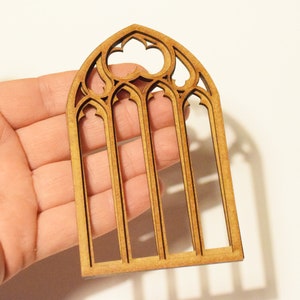1:12 Dollhouse miniature gothic window diy kit