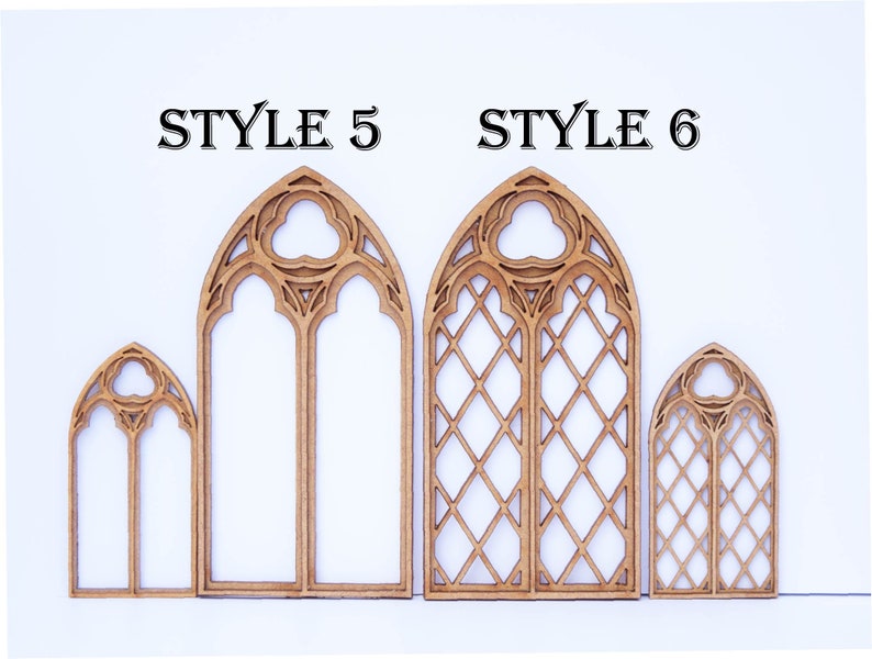 112 Dollhouse Miniature Gothic Window Diy Kit Wargame Etsy Australia