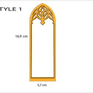 Gothic tracery window , Model window, Scale windows, Castle church cathedral window DIY kit