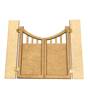Puppenhaus Miniatur Pferdestall Tür DIY Kit