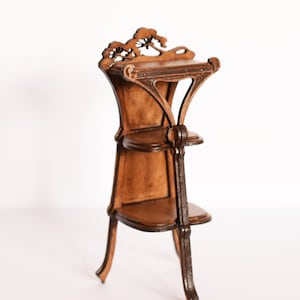 Art Nouveau shelf etagere dolls house miniature diy kit, 1:12 scale furnture for dollhouse
