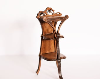 Jugendstil Regal Etagere Puppenhaus Miniatur Bausatz, 1:12 Möbel fürs Puppenhaus