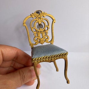 miniature dollhouse chair kit, scale 1:12