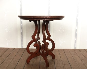 One inch scale Dollhouse table kit,  1:12 Dollhouse miniature table, Dollhouse furniture diy ,1/12 Miniature table, Roombox round table