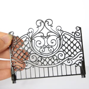 1:12 scale miniature firescreen diy kit, Dollhouse miniature fireplace decor, Victorian fire guard mini, Victorian room divider