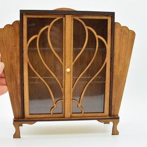 1:6 Dollhouse miniatures art deco english cabinet diy kit , 12 inch dolls house furniture