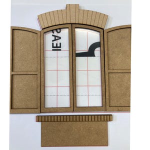 Miniature Dollhouse  French Maison door kit, scale 1:12