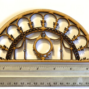 1:12 Dollhouse Miniature Overdoor Fanlight Transom Window Kit - Etsy