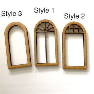 1:24 Scale Miniature Window Frame Diy Kit, Dollhouse Window, Half Inch ...