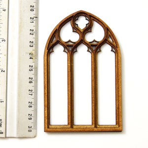 1:12 Dollhouse miniature gothic window diy kit, Game terrain building, Gothic decor
