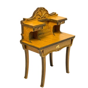 Art Nouveau ladies writing desk dollhouse furniture kit 1:12