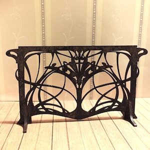 Miniature fire screen for 1/12 dollhouse