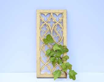 1;12 scale Dollhouse miniature gothic tracery panel diy , diy miniature castle window