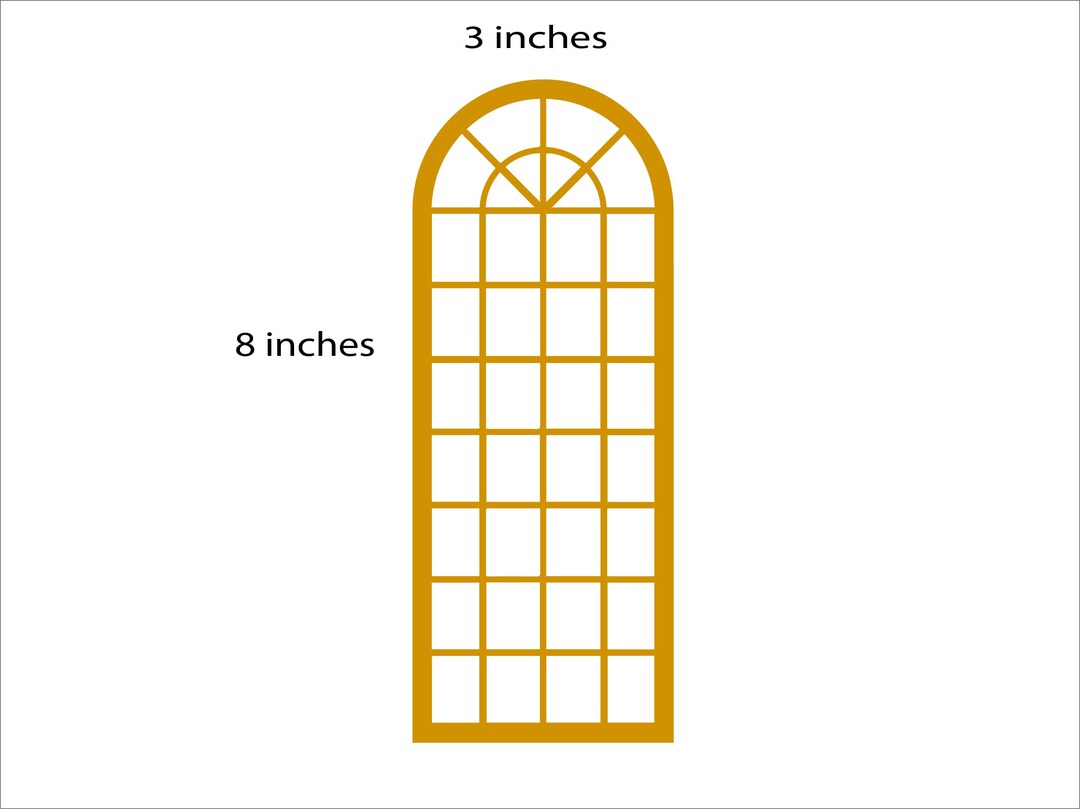 Miniature Window Frame Diy Kit, Dollhouse Window 1:12 Scale , One Inch ...