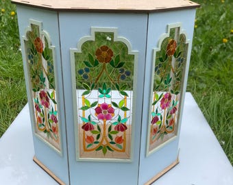 Puppenhaus Miniatur Balkon Roombox Bausatz: DIY Orangerie Diorama