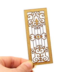 Miniatur Fenstergitter für Puppenhaus und Puppenhaus 1:12