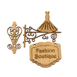 Miniatur Shop Schild, Ladenschild Puppenhaus Miniatur Bausatz 1:12
