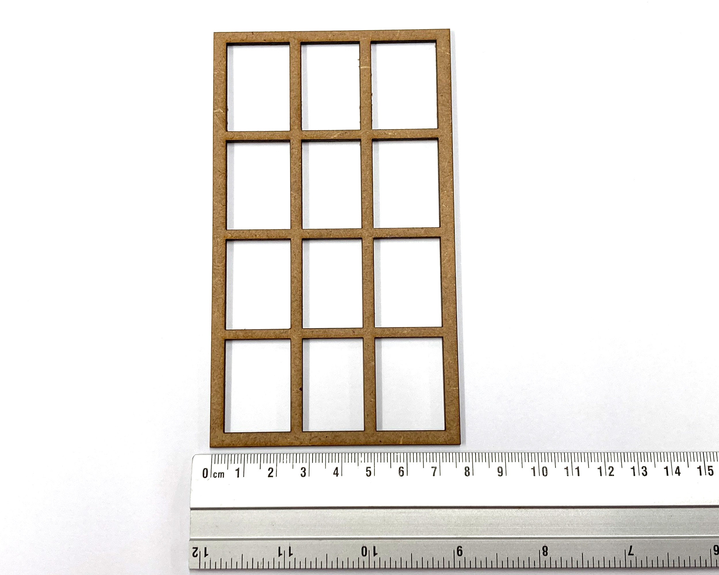 Small Window Frame Kit Miniature Window Frame Diy Kit, Dollhouse Window 1:12 Scale , One Inch ...