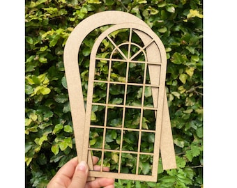 Casa Delle Bambole Struttura Finestra In Legno Miniatura Scala - Foto 7